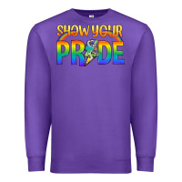 Purple Lgbtq Show Your Pride With Rainbow Premium Sweatshirt - BundleAndBundleShop
