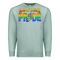 Seafoam Lgbtq Show Your Pride With Rainbow Premium Sweatshirt - BundleAndBundleShop