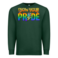 Sports Green Lgbtq Show Your Pride With Rainbow Premium Sweatshirt - BundleAndBundleShop