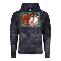 Cloud Black western leopard baseball heart Vintage Hoodie - HRA Design Shop