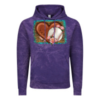Cloud Purple western leopard baseball heart Vintage Hoodie - HRA Design Shop