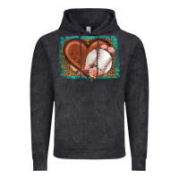 Vintage Black western leopard baseball heart Vintage Hoodie - HRA Design Shop