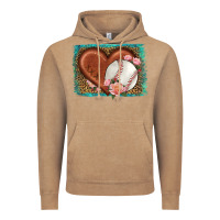 Vintage Coffee western leopard baseball heart Vintage Hoodie - HRA Design Shop