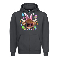 Smoke easter cow Zipper Hoodie - MaliasSmallBusiness