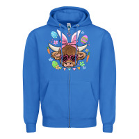 True Royal easter cow Zipper Hoodie - MaliasSmallBusiness