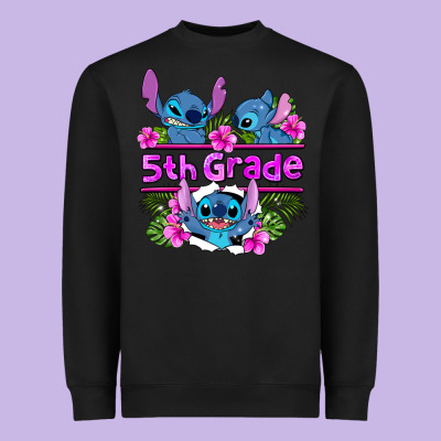 Preview Flower Stitch 5th Grade Heavyweight Sweatshirt Designed By Adodesignshop