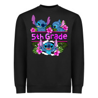 Black preview flower stitch 5th grade Heavyweight Sweatshirt - AdoDesignShop