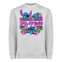 Heather Grey preview flower stitch 5th grade Heavyweight Sweatshirt - AdoDesignShop