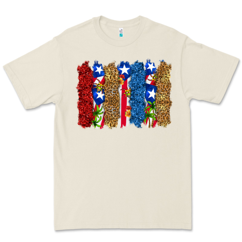 Puerto Rico Republic Brushstrokes Premium Tee by RanaPortraitStore | Teevron