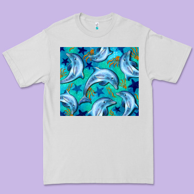 Dolphin Tumbler Premium Tee Designed By Barkaloodesign