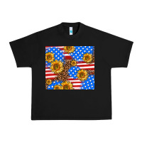 Black basic sunflower and leopard Urban Heavy Tee - AdoDesignShop