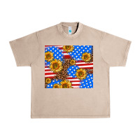 French Oak basic sunflower and leopard Urban Heavy Tee - AdoDesignShop