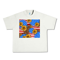 Pistachio basic sunflower and leopard Urban Heavy Tee - AdoDesignShop