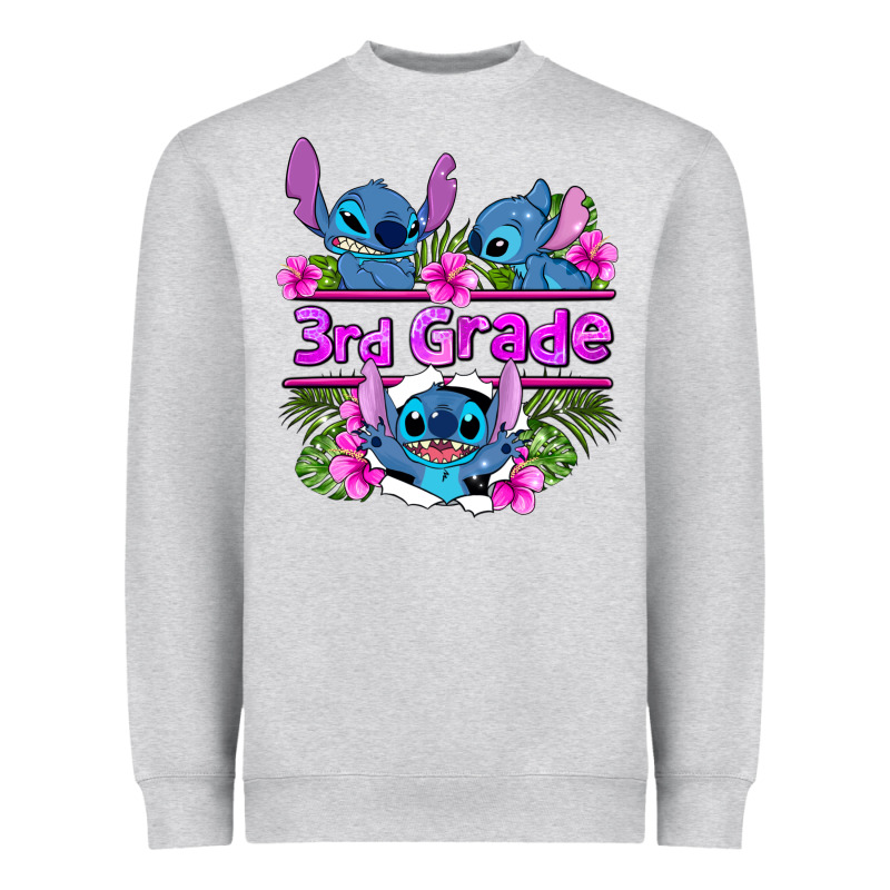 Preview Flower Stitch 3rd Grade Heavyweight Sweatshirt by AdoDesignShop | Teevron