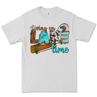 Dove Grey living on lake time Premium Tee - texasbilliewilder