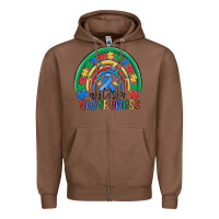 Chestnut autism awareness rainbow Zipper Hoodie - MaliasSmallBusiness