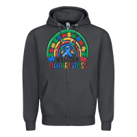 Smoke autism awareness rainbow Zipper Hoodie - MaliasSmallBusiness