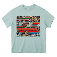 Arona cowhide leopard serape Heavy Core Tee - RanaPortraitStore