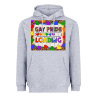 Heather Grey Gay Pride Loading LGBTQ Tumbler Heavyweight Hoodie - BundleAndBundleShop