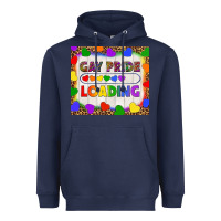 Navy Gay Pride Loading LGBTQ Tumbler Heavyweight Hoodie - BundleAndBundleShop