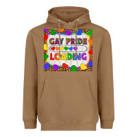 Toasted Coconut Gay Pride Loading LGBTQ Tumbler Heavyweight Hoodie - BundleAndBundleShop