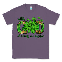 Lavender With god all things are possible St. Patrick's Day Classic Tee - LillyAllenDesigns