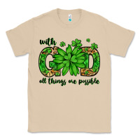 Mushroom With god all things are possible St. Patrick's Day Classic Tee - LillyAllenDesigns