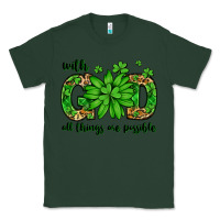 Sports Green With god all things are possible St. Patrick's Day Classic Tee - LillyAllenDesigns