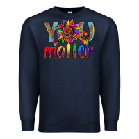 Navy Lgbtq You Matter With Leopard Premium Sweatshirt - BundleAndBundleShop