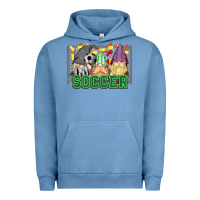 Pigment Pebble Blue soccer gnomies Urban Hoodie - HowdyJamesFarm