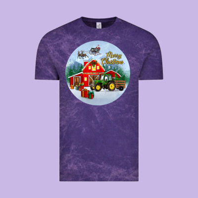 Merry Christmas Small Town Christmas Ornament Vintage Tee Designed By Bundleandbundleshop