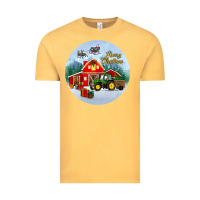Vintage Mustard merry christmas small town christmas ornament Vintage Tee - BundleAndBundleShop