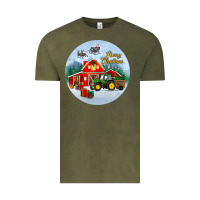 Vintage Olive merry christmas small town christmas ornament Vintage Tee - BundleAndBundleShop