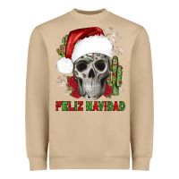 Mushroom feliz navidad skull cactus Heavyweight Sweatshirt - JahusDesignShop
