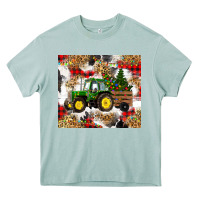 Arona christmas farm tractor Heavy Core Tee - RanaPortraitStore