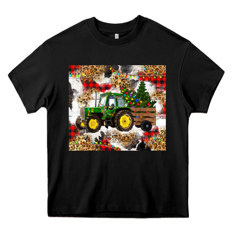 Christmas Farm Tractor Heavy Core Tee by RanaPortraitStore | Teevron