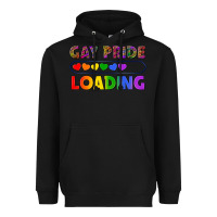 Black Western Gay Pride Loading LGBTQ+ Heavyweight Hoodie - BundleAndBundleShop