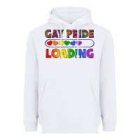 White Western Gay Pride Loading LGBTQ+ Heavyweight Hoodie - BundleAndBundleShop