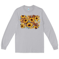Moon Dust sunflower glitter leather background Long Sleeve Tee - AdoDesignShop