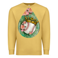 Antique Gold baseball and western roses teardrop  6 Premium Sweatshirt - BundleAndBundleShop