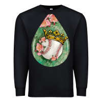 Black baseball and western roses teardrop  6 Premium Sweatshirt - BundleAndBundleShop