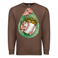 Chestnut baseball and western roses teardrop  6 Premium Sweatshirt - BundleAndBundleShop