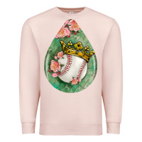 Baseball And Western Roses Teardrop  6 Premium Sweatshirt | Teevron