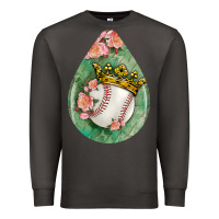 Smoke baseball and western roses teardrop  6 Premium Sweatshirt - BundleAndBundleShop