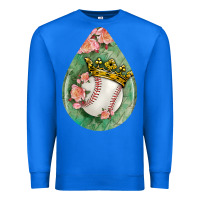 True Royal baseball and western roses teardrop  6 Premium Sweatshirt - BundleAndBundleShop