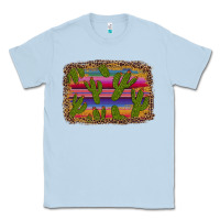 Dusty Blue cinco de mayo leopard frame Classic Tee - Artiststas