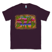 Plum cinco de mayo leopard frame Classic Tee - Artiststas