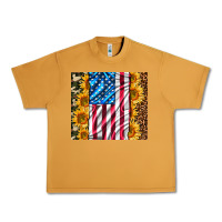 Peanut Butter american realistic flag Urban Heavy Tee - AdoDesignShop
