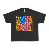 Pigment Black american realistic flag Urban Heavy Tee - AdoDesignShop