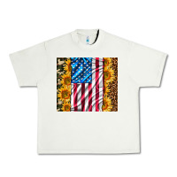 Pistachio american realistic flag Urban Heavy Tee - AdoDesignShop